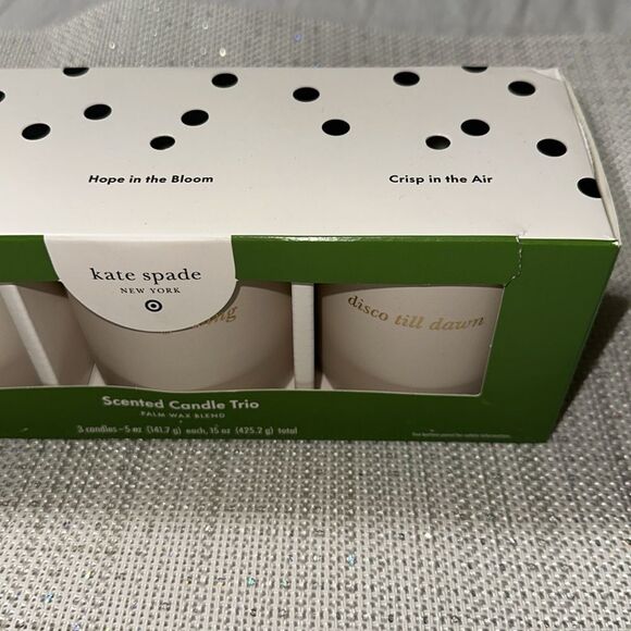 kate spade x Target Cream Multi 3 Count Ceramic Indoor Jar Candle Gift Set - Picture 13 of 14